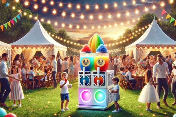 Event Ausstattung, Slushice KI Bild Übersicht