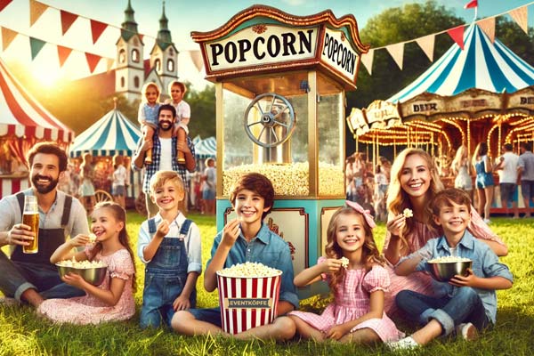 Popcorn, Maschine, Event Ausstattung, Übersicht, Bild